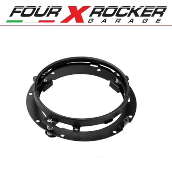 ANELLO CORNICE STAFFA DI MONTAGGIO FARI PROIETTORI ROTONDI LED 7"