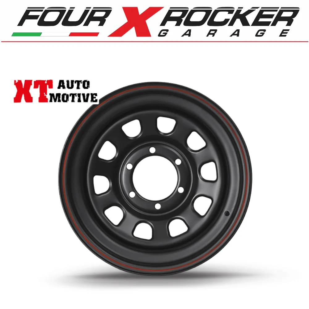 CERCHIO SCAMPANATO DAYTONA NERO 6 FORI 17x7 ET -10 - immagine 2