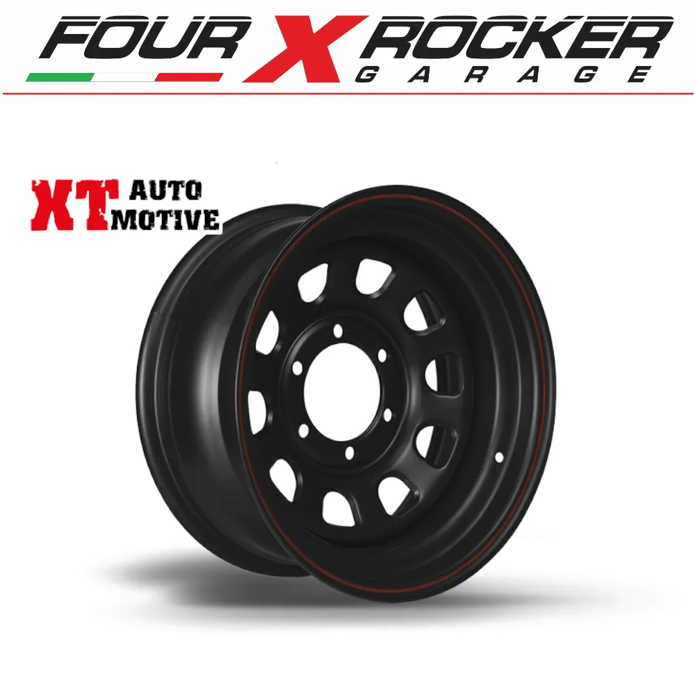 CERCHIO SCAMPANATO DAYTONA NERO 6 FORI 17x7 ET -10 - immagine 3