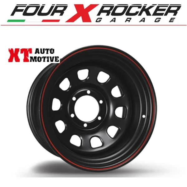 CERCHIO SCAMPANATO DAYTONA NERO 6 FORI 17x10 ET -30 CB 110