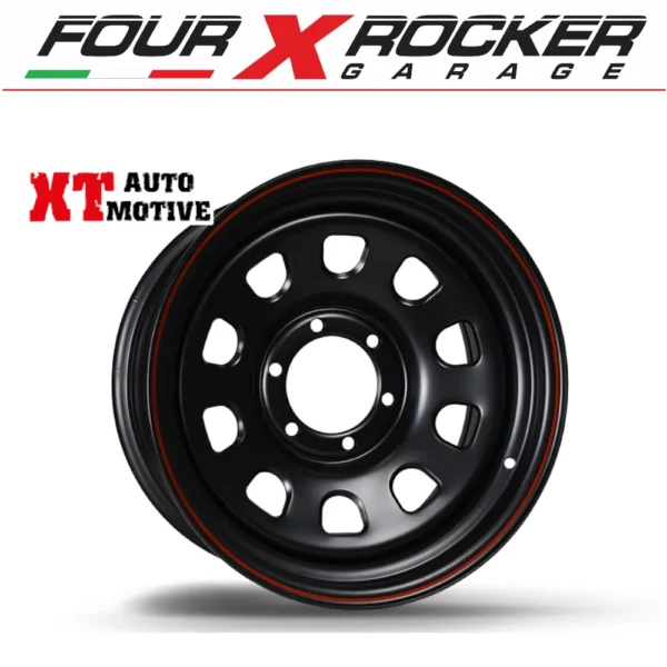 CERCHIO SCAMPANATO DAYTONA NERO 6 FORI 17x8 ET -10 CB 110