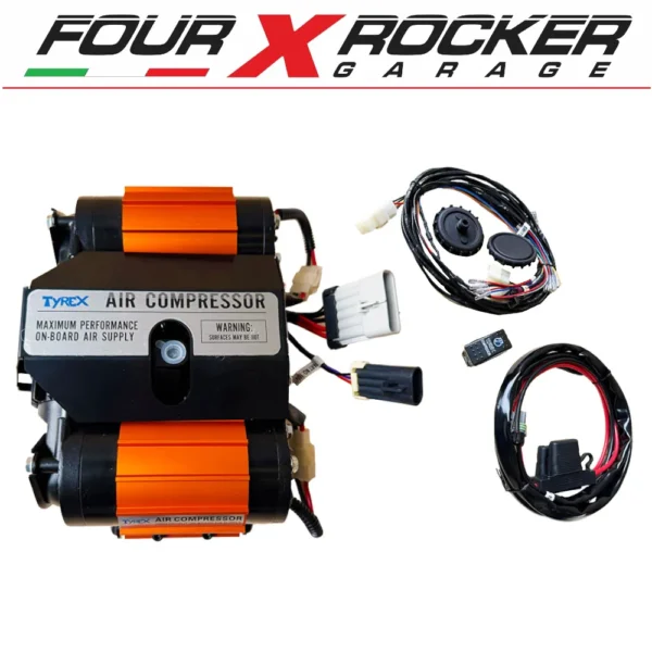 COMPRESSORE ARIA TYREX 2 MOTORI PER BLOCCHI DIFFERENZIALI – GONFIAGGIO RUOTE