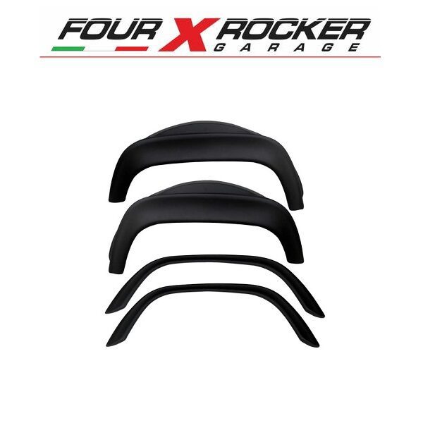 KIT N&deg;4 PARAFANGHINI NERO OPACO IN PLASTICA LAND ROVER DEFENDER