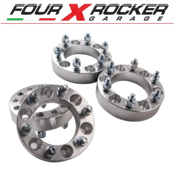 KIT N°4 DISTANZIALI RUOTA IN ALLUMINIO NISSAN PATROL TR - GR / TERRANO / KING CAB D21 / NAVARA D22 30mm