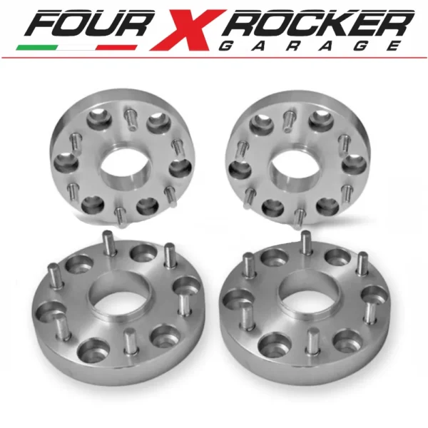 KIT N°4 DISTANZIALI RUOTA IN ALLUMINIO CON CENTRAGGIO NISSAN NAVARA D23 - D40 - PATHFINDER 30mm