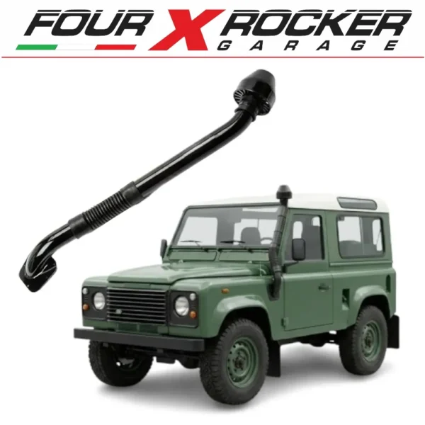 SNORKEL TUBOLARE METALLICO LAND ROVER SERIE 3 - DEFENDER fino al 200Tdi