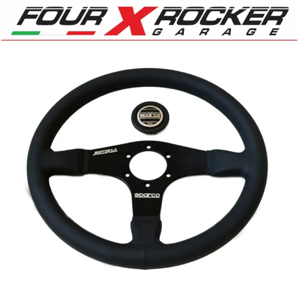 VOLANTE SPORTIVO IN PELLE SPARCO 14"
