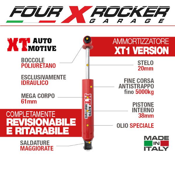 AMMORTIZZATORI XT AUTOMOTIVE LAND ROVER DEFENDER 90 - 110 - DISCOVERY 1 - RANGE ROVER CLASSIC