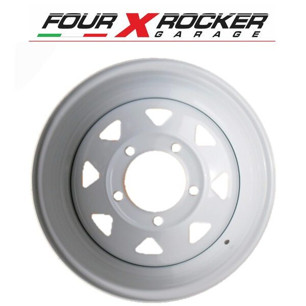 CERCHIO SCAMPANATO DAKAR BIANCO PER LAND ROVER 16x7 ET -30