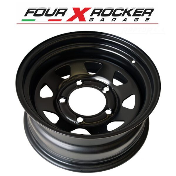 CERCHIO SCAMPANATO OMOLOGATO DOTZ DAKAR NERO LAND ROVER 16x7 ET 8