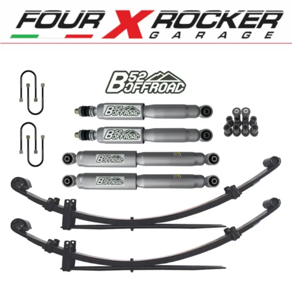 ASSETTO KIT RIALZO COMPLETO +5CM B52 OFFROAD PER NISSAN KING CAB D21