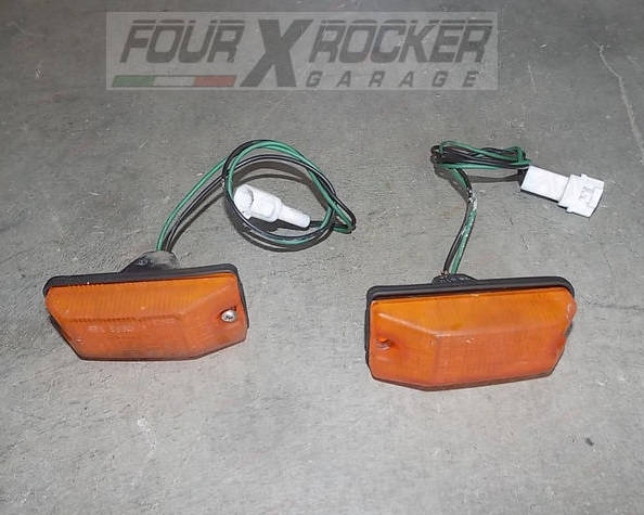 2 indicatori laterali per lenti trasparenti a LED ambrati indicatori di direzione LED per 90-95 Escort MK5 90-93 Fiesta Orion MK3 Sierra MK2 Transit MK4