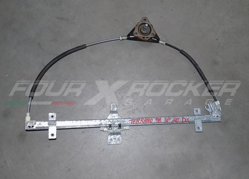 Macchinetta meccanismo alzacristallo alzavetro manuale anteriore DX Nissan Terrano 2 97>99 3 porte