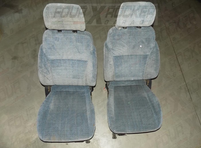 COPPIA SEDILI ANTERIORI SIMCA 1000 - BLU - ORIGINALI