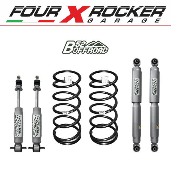 ASSETTO KIT RIALZO A MOLLE + 5CM B52 OFFROAD MITSUBISHI PAJERO 1 - HYUNDAI GALLOPER