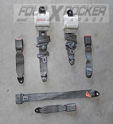 Coppia cinture di sicurezza posteriori + starter Mitsubishi Pajero 2'serie - 5 porte
