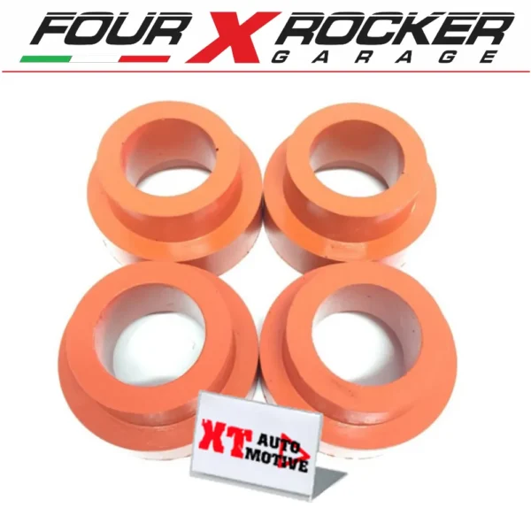 KIT N&deg;4 SPESSORI MOLLE IN POLIURETANO XT AUTOMOTIVE +5cm LAND ROVER DEFENDER 90 - DISCOVERY - RANGE ROVER CLASSIC