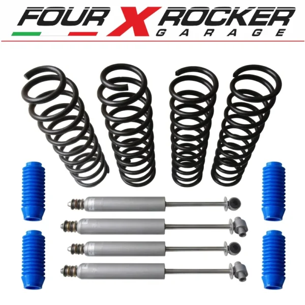 ASSETTO KIT RIALZO +6cm TYREX TRIAL TOYOTA LAND CRUISER LJ 70/73 (FARO TONDO)