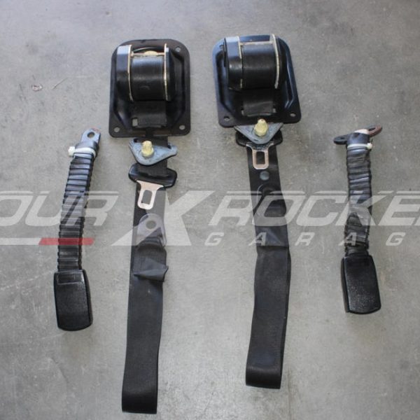 Coppia cinture di sicurezza anteriori NERO + starter Suzuki Samurai - Santana - SJ
