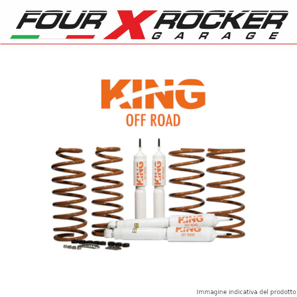 ASSETTO KIT RIALZO KING OFF ROAD +5cm LAND ROVER DEFENDER 90 - DISCOVERY 1