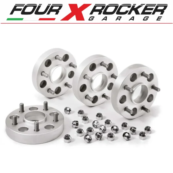 KIT N°4 DISTANZIALI IN ALLUMINIO +30MM CON ADATTATORE 6X114.3 > 6.139.7