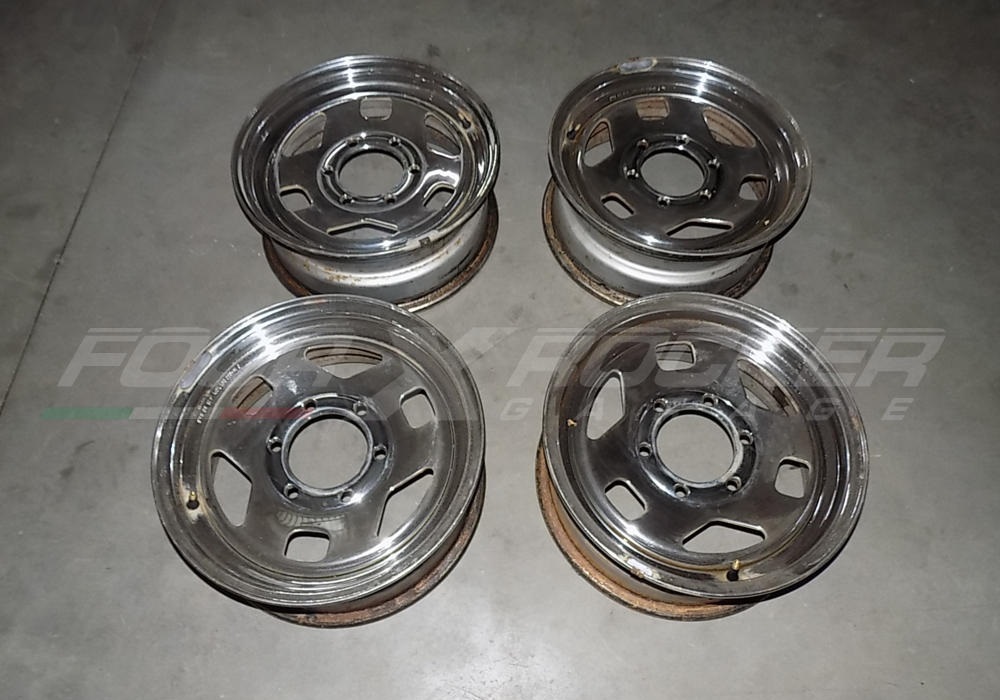 N°4 cerchi in ferro cromati 15X6 Isuzu Trooper 87>91