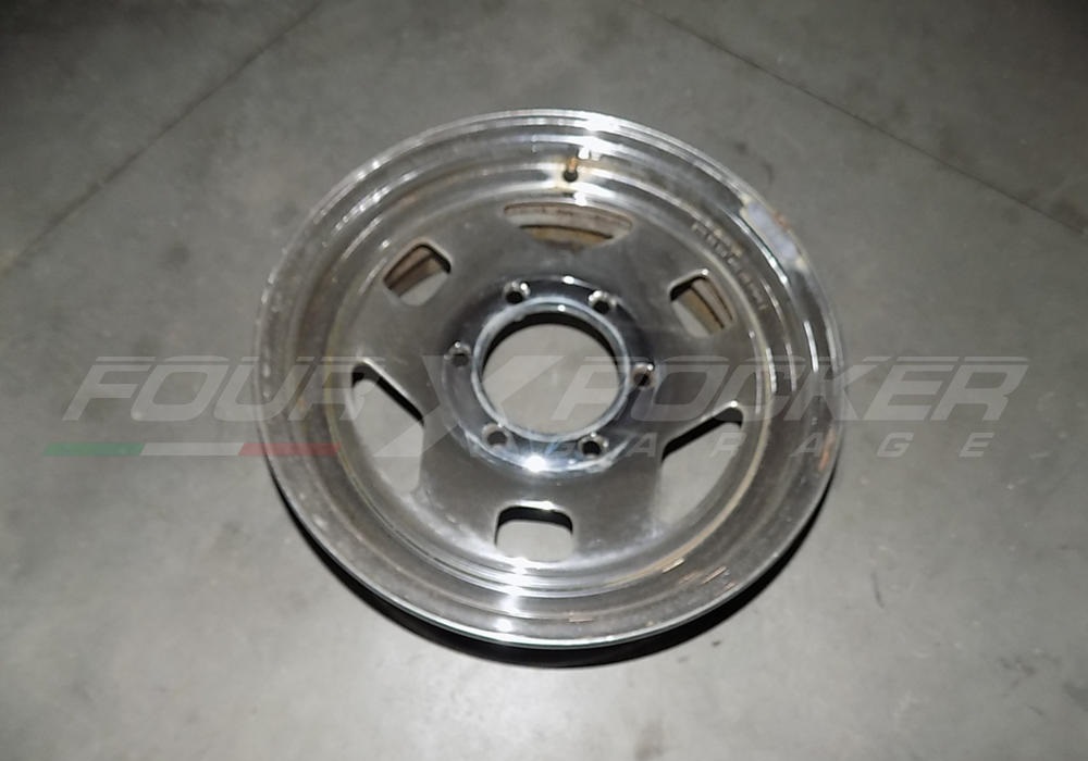 N°4 cerchi in ferro cromati 15X6 Isuzu Trooper 87>91 - immagine 4