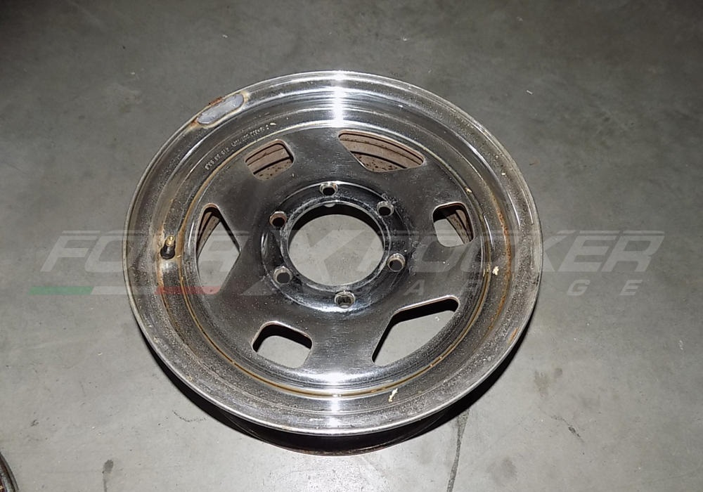 N°4 cerchi in ferro cromati 15X6 Isuzu Trooper 87>91 - immagine 3