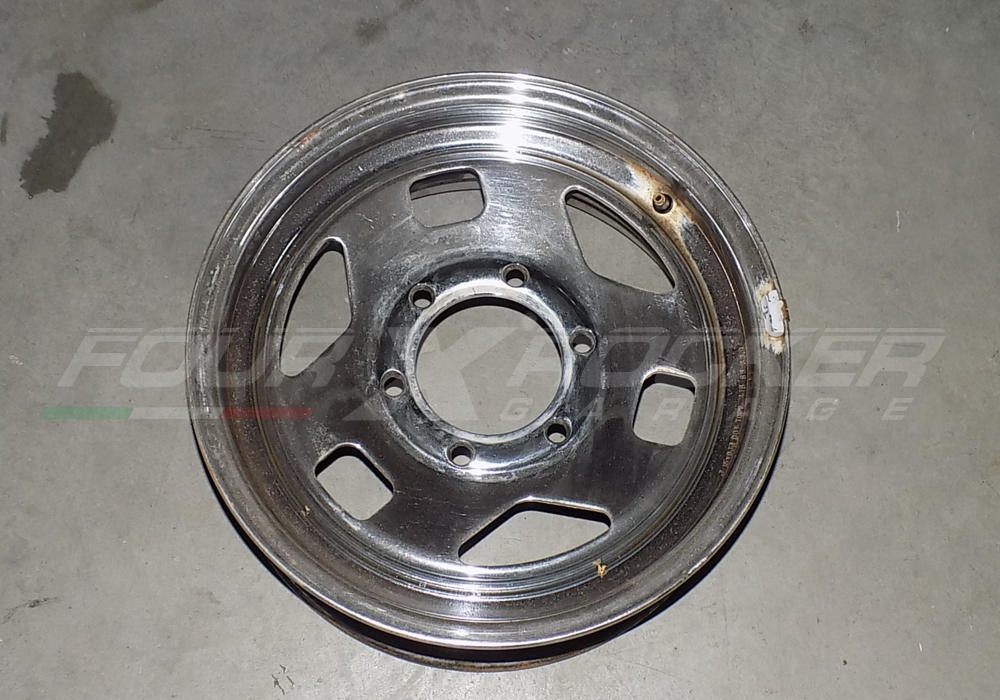 N°4 cerchi in ferro cromati 15X6 Isuzu Trooper 87>91 - immagine 5