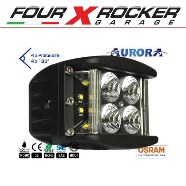 FARO A LED 4+4 COMBO (PROFONDITA' + ESPANSIONE 180°) N2 40W 4000lm