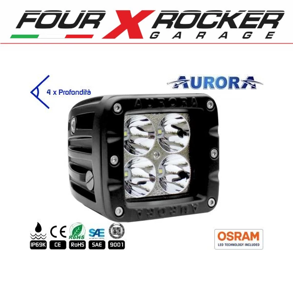 FARO A 2 LED DI PROFONDITA' SW 20W 2200lm - Four X Rocker