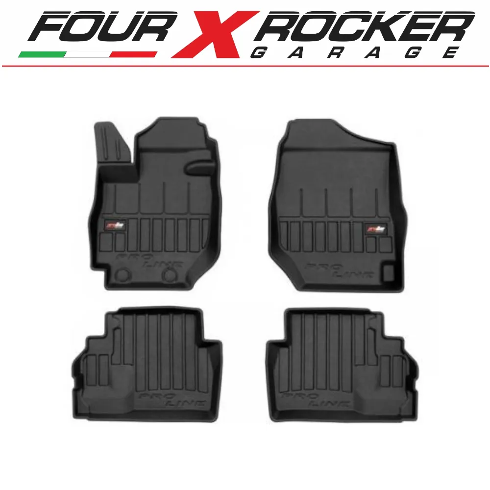 MTM Tappetini Auto Per Suzuki Grand Vitara II 3 Porte 2005-2015, 4 Pezzi, Moquette Nera, Made In Italy - 4