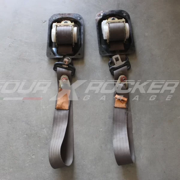 Coppia cinture di sicurezza anteriori MARRONE Suzuki Samurai - Santana - SJ