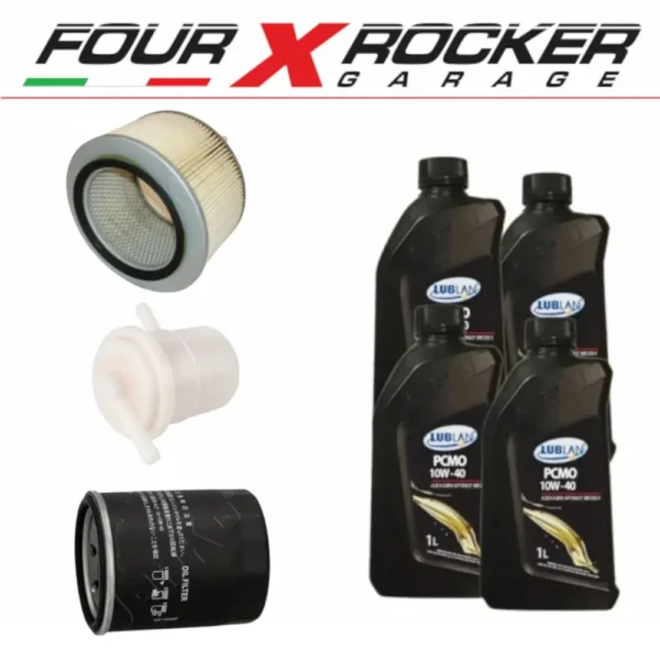 KIT TAGLIANDO 3 FILTRI + 4 LITRI LUBLAN 10W-40 SUZUKI SAMURAI 1.3 &ndash; SANTANA &ndash; SJ 413