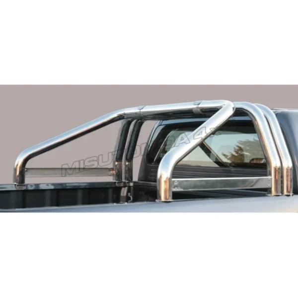 ROLL BAR CROMATO MISUTONIDA PER NISSAN NAVARA D40 10>15
